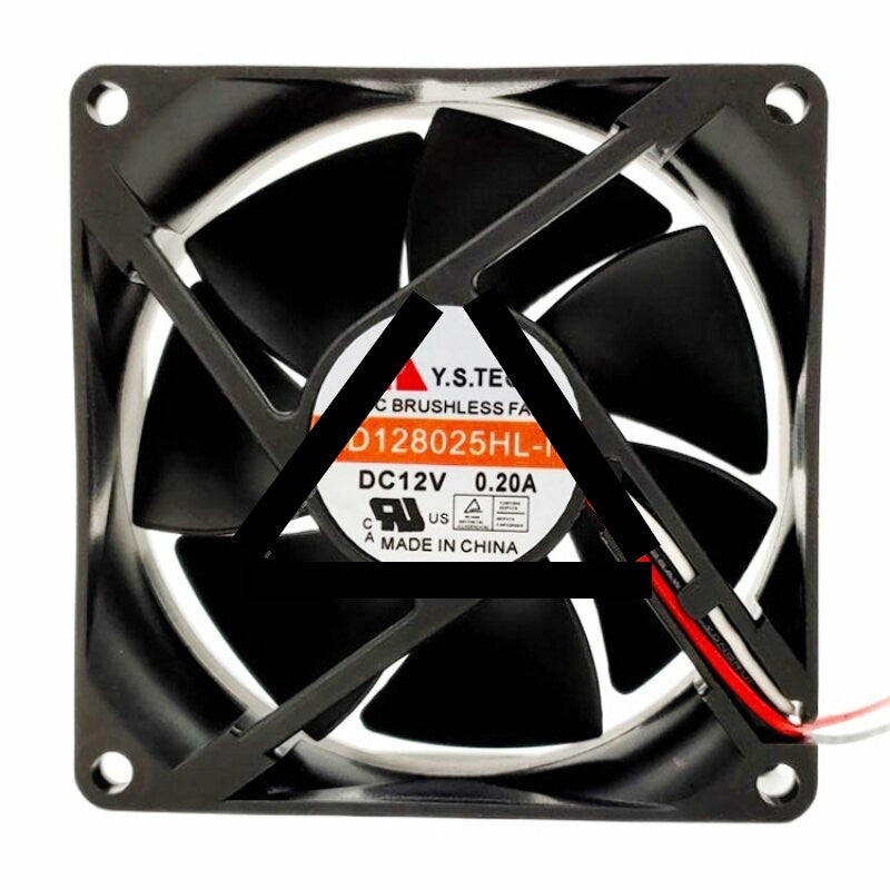 Y.S.TECH FD128025HL-N DC 12V 0.20A 8025 Axial Brushless Cooling Fan