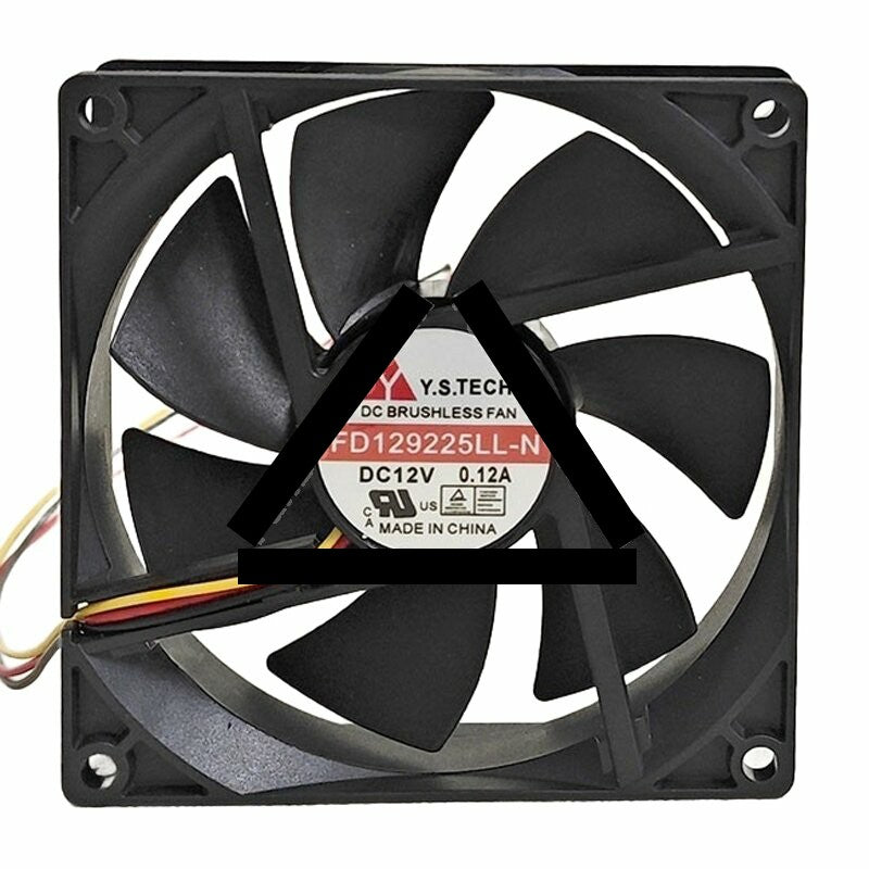 Y.S.TECH FD129225LL-N DC 12V 0.12A 9025 Axial Cooling Fan