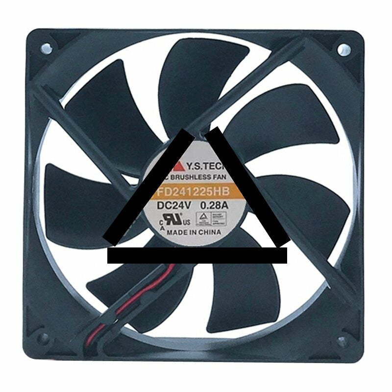 Y.S.TECH FD241225HB DC 24V 0.28A 12025 Brushless Axial Cooling Fan