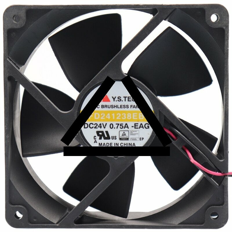 Y.S.TECH FD241238EB DC 24V 0.75A 12038 Axial Brushless Cooling Fan