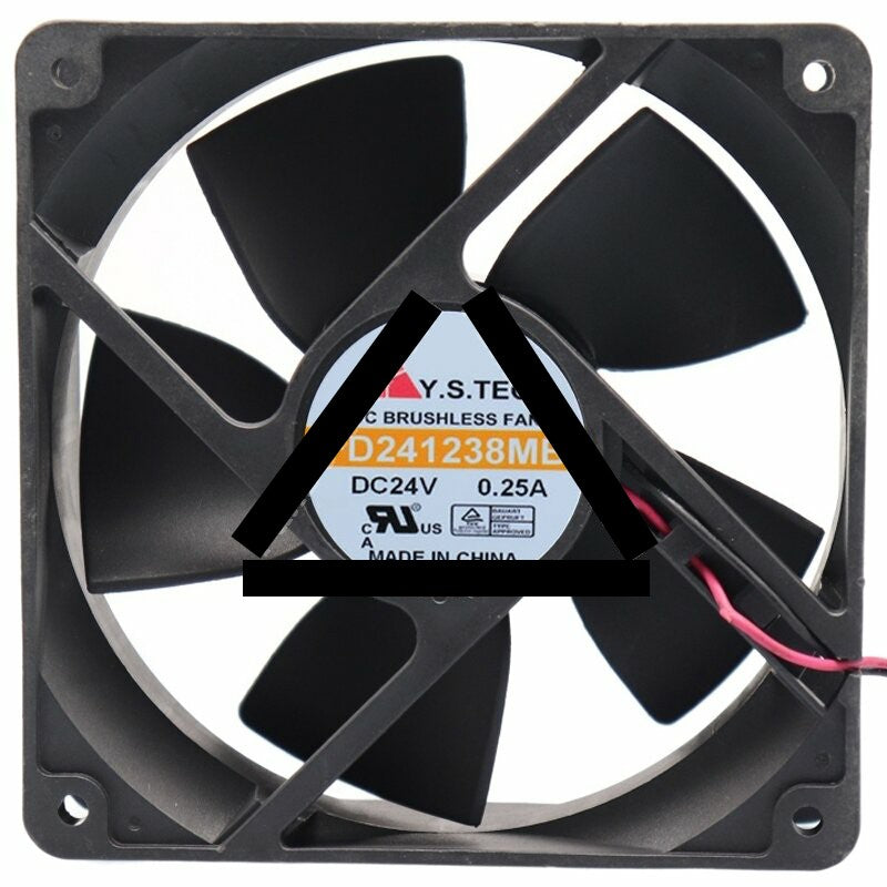 Y.S.TECH FD241238MB 24V 0.25A 2 Wires 12038 DC Brushless Axial Fan