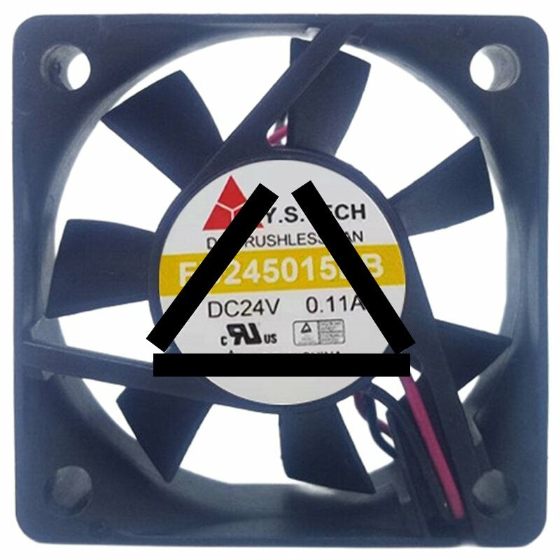 Y.S.TECH FD245015EB 24V 0.11A 2 Wires DC Brushless Axial Cooling Fan