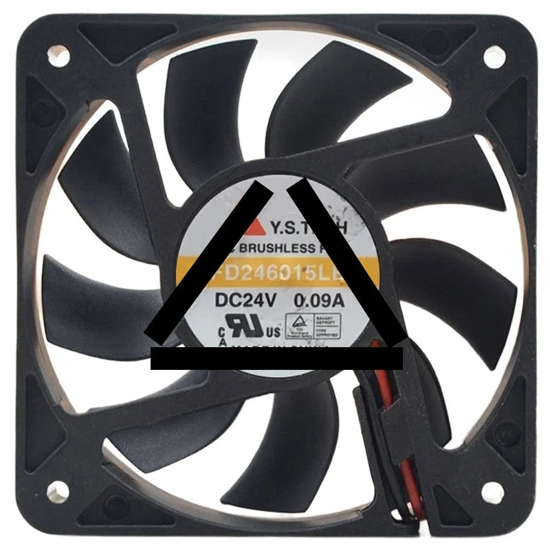 Y.S.TECH FD246015LB 24V 0.09A DC Brushless 2 Wires Axial Cooling Fan