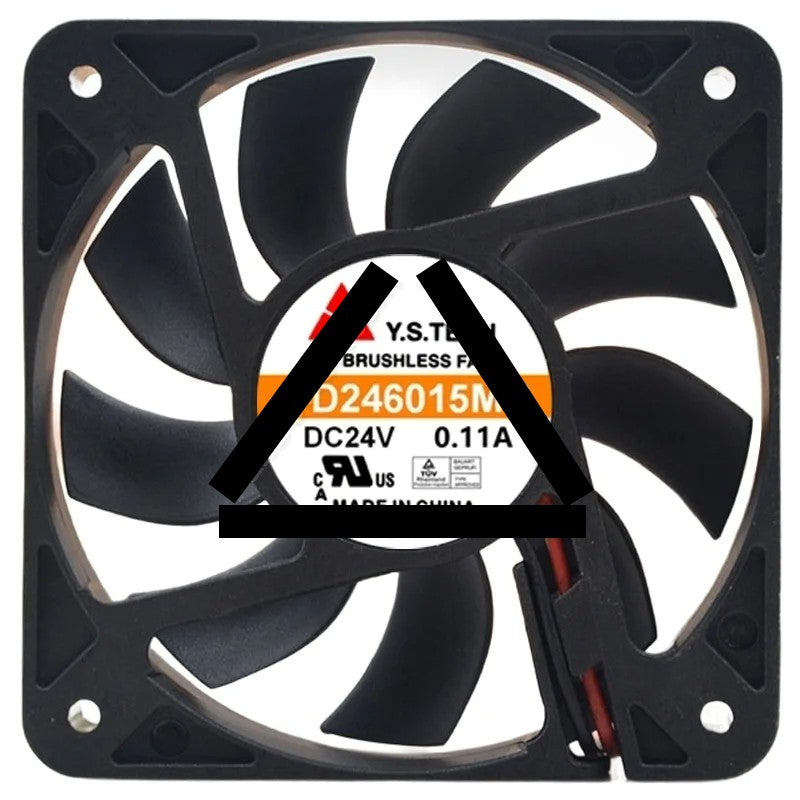 Y.S.TECH FD246015MB 24V 0.11A DC Brushless 2 Wires Axial Cooling Fan