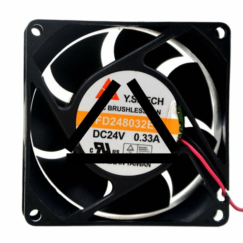 Y.S.TECH FD248032EB DC 24V 0.33A 8032 Axial Brushless Cooling Fan