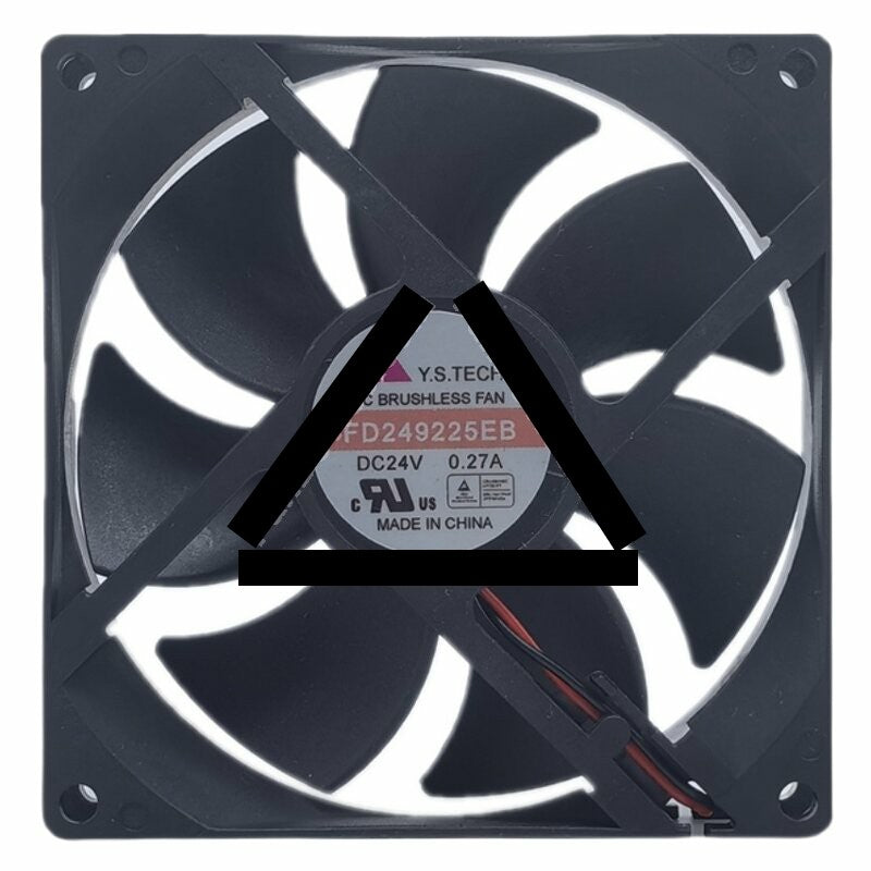Y.S.TECH FD249225EB DC 24V 0.27A 9025 Axial Brushless Cooling Fan