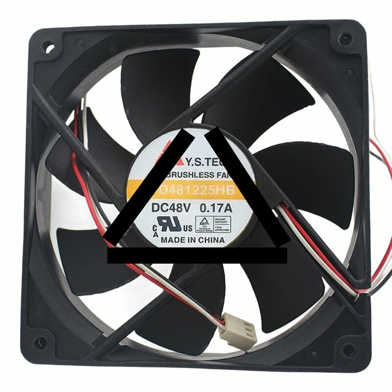 Y.S.TECH FD481225HB DC 48V 0.17A 12025 Brushless Axial Cooling Fan