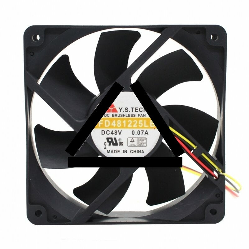 Y.S.TECH FD481225LB DC 48V 0.07A 2 Wires / 3 Wires Axial Cooling Fan