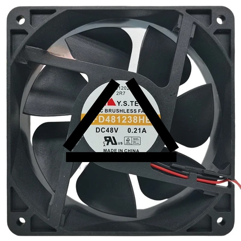 Y.S.TECH FD481238HB 48V 0.21A 2 / 3 Wires Cooling Fan