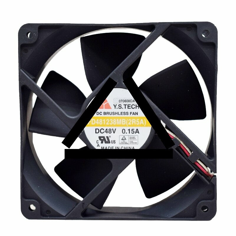 Y.S.TECH FD481238MB DC 48V 0.15A 12038 Axial Brushless Cooling Fan