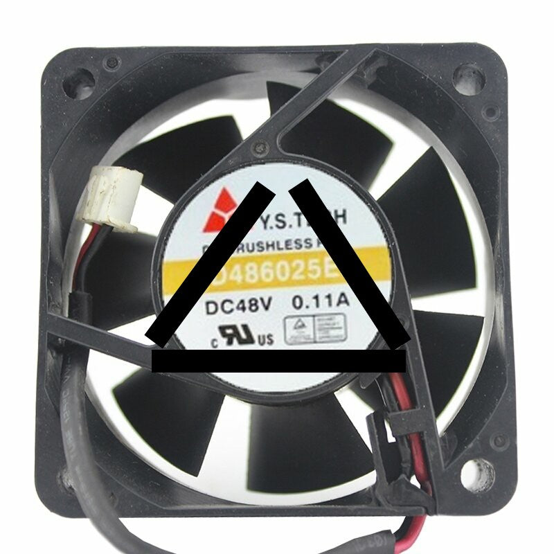 Y.S.TECH FD486025EB DC 48V 0.11A 6025 Axial Brushless Cooling Fan
