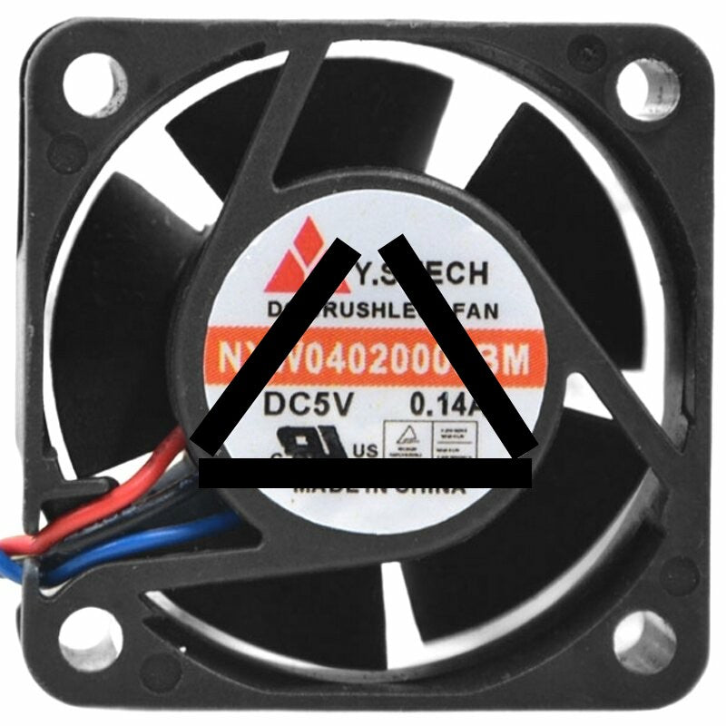 Y.S.TECH NYW04020005BM 5V 0.14A 3 Wires DC Brushless Axial Cooling Fan