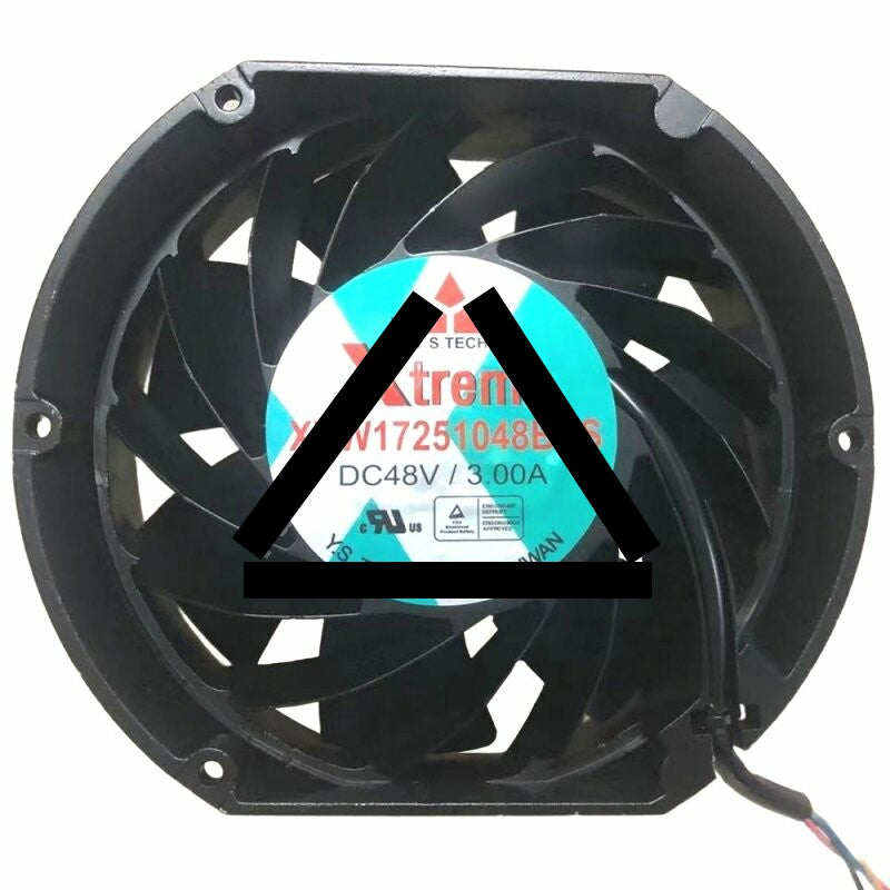 Y.S.TECH Xtreme XYW17251048BSS DC 48V 3.00A 4 Wires Axial Cooling Fan