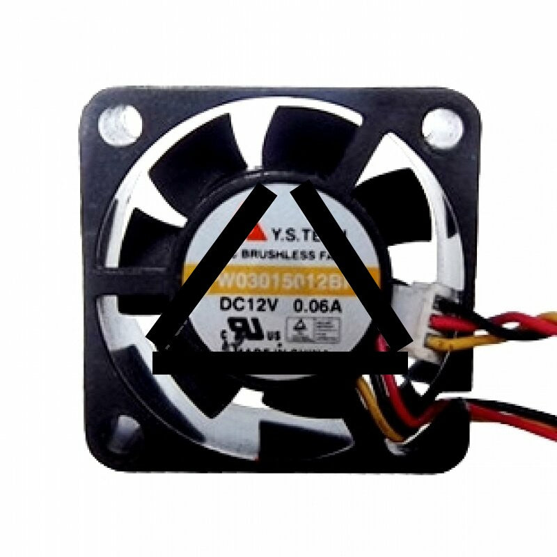 Y.S.TECH YW03015012BH DC 12V 0.06A 2 Wires / 3 Wires Axial Cooling Fan