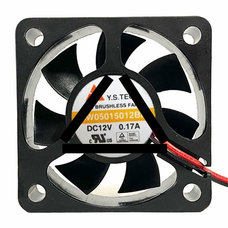 Y.S.TECH YW05015012BH DC 12V 0.17A 5015 Axial Brushless Cooling Fan