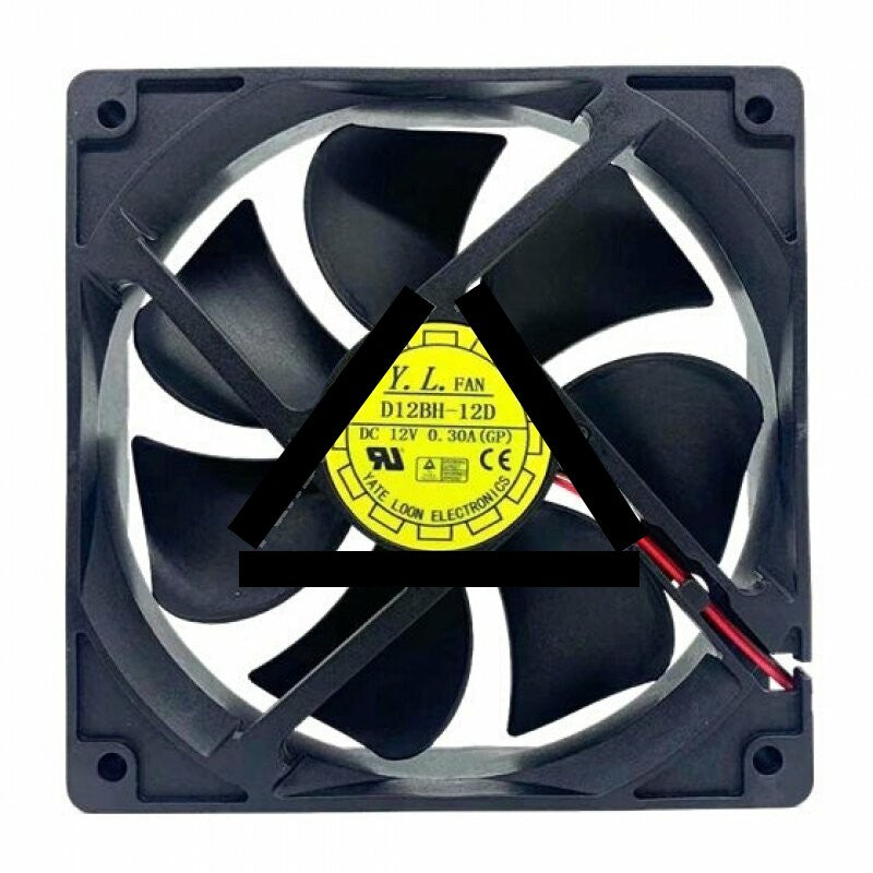 Y.L. Fan Yate Loon D12BH-12D DC 12V 0.30A 2 Wires / 3 Wires Axial Cooling Fan
