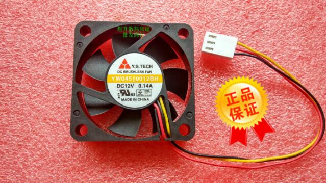 Y.S.TECH YW04510012BH DC12V 0.14A 3 line fan