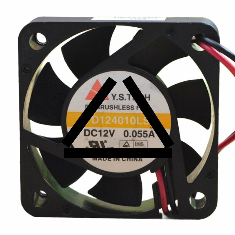 Y.S TECH FD124010LS DC 12V 0.055A 2 Wires / 3 Wires Axial Cooling Fan