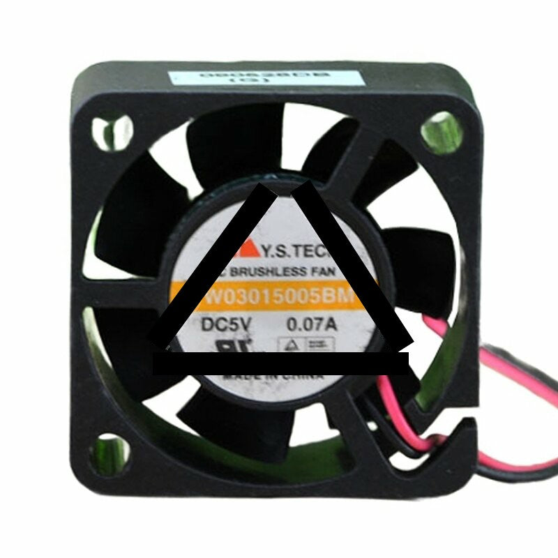 Y.S. TECH YW03015005BM DC 5V 0.07A 2 Wires / 3 Wires Axial Cooling Fan