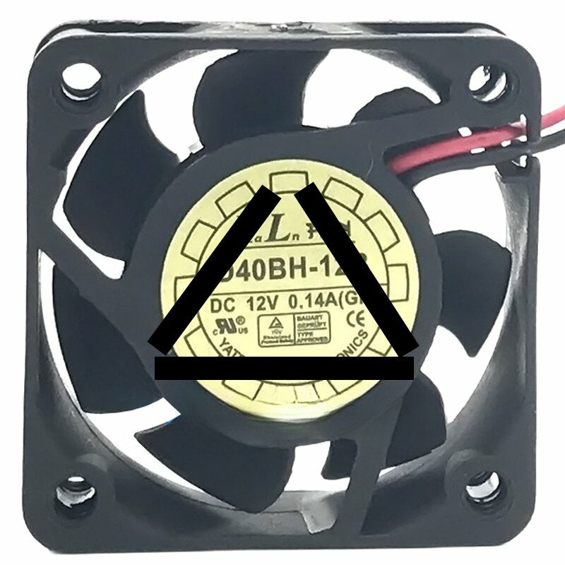 YaLn Fan D40BH-12B DC 12V 0.14A 2 Wires Axial Cooling Fan