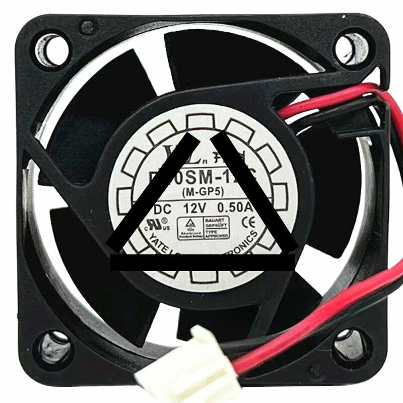 YaLn Fan D40SM-12C DC 12V 0.50A 2 Wires 4020 Axial Cooling Fan