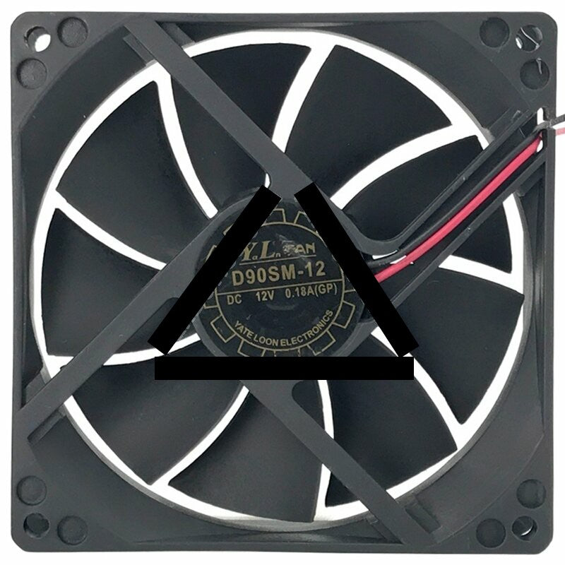 YaLn Fan D90SM-12 12V 0.18A 2 Wires Axial Cooling Fan