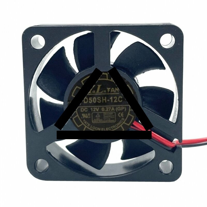 YaLn Fan Yate Loon D50SH-12C DC 12V 0.27A 2 Wires Axial Cooling Fan