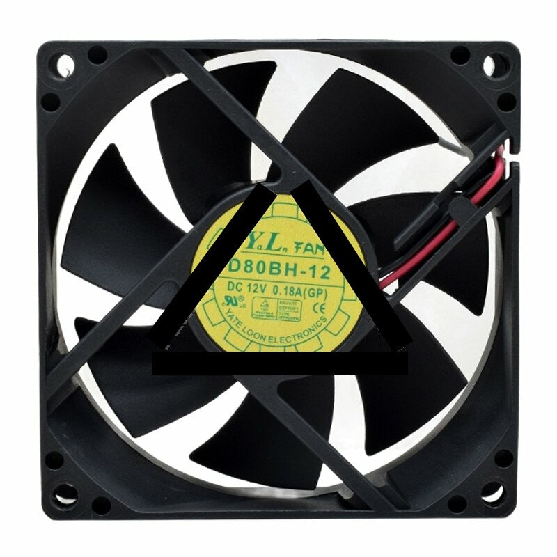 YaLn Fan Yate Loon D80BH-12 DC 12V 0.18A 8025 Axial Cooling Fan