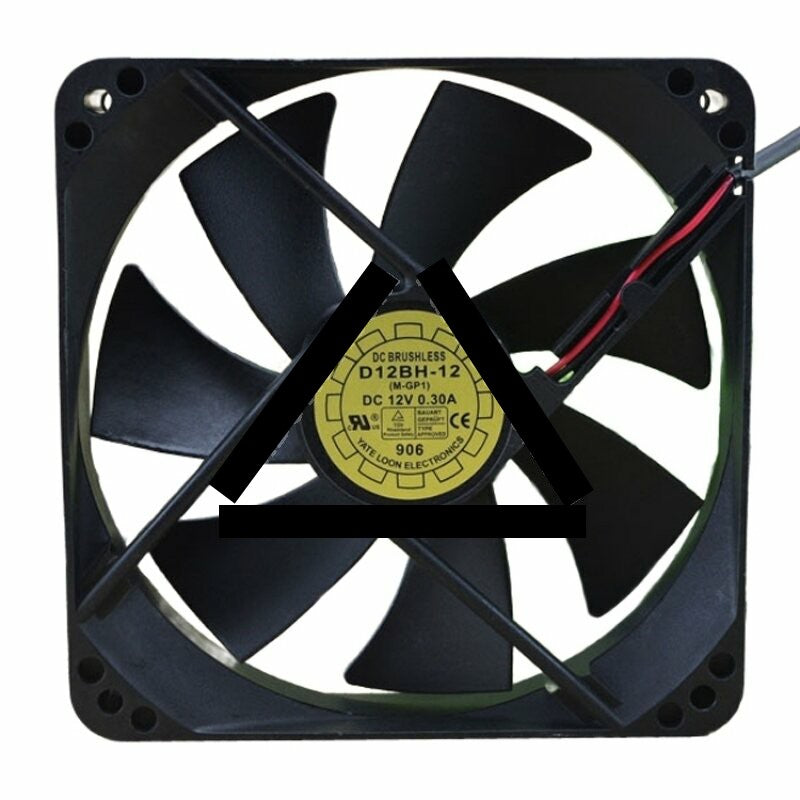 Yate Loon D12BH-12 DC 12V 0.30A 2 Wires / 3 Wires / 4 Wires Axial Cooling Fan