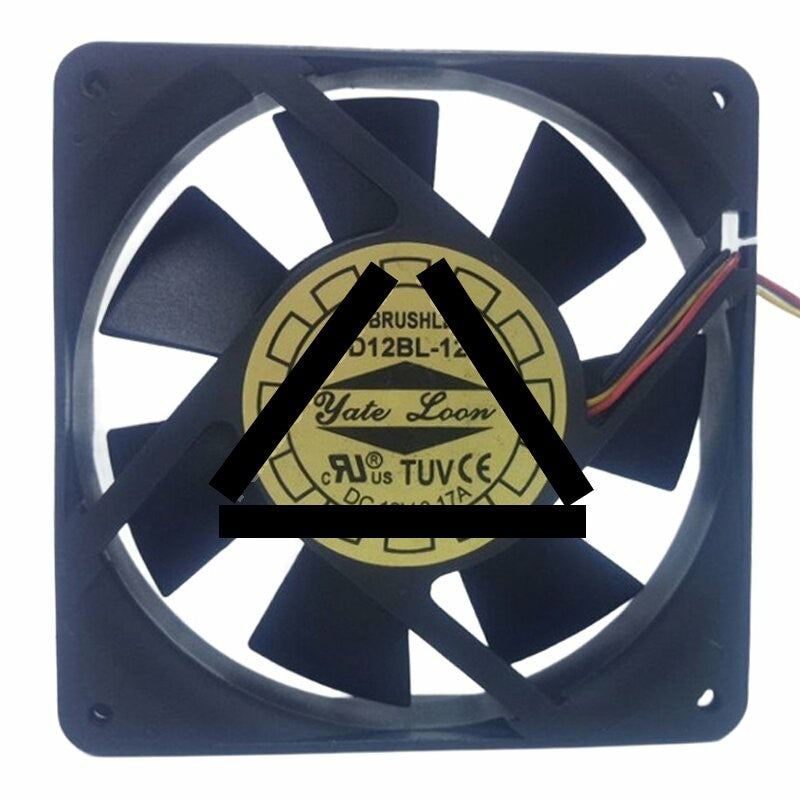 Yate Loon D12BL-12 DC 12V 0.17A 12025 Axial Brushless Cooling Fan