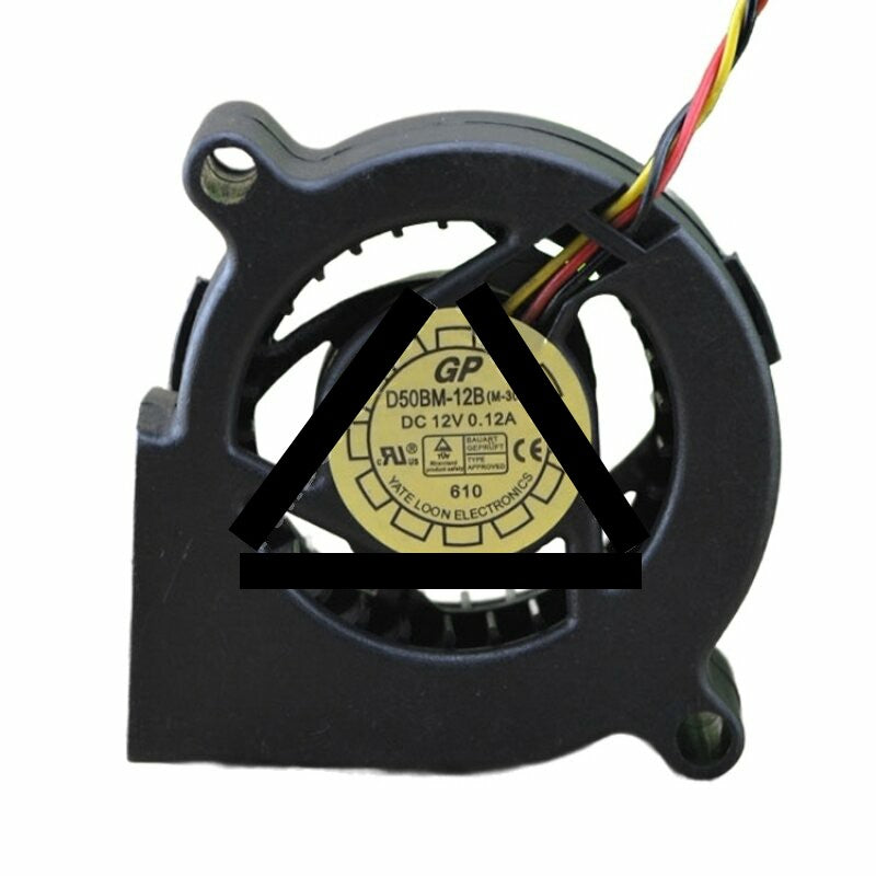 Yate Loon D50BM-12B DC 12V 0.12A 3 Wires Blower Cooling Fan