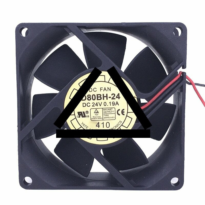 Yate Loon D80BH-24 DC 24V 0.19A 8025 Axial Cooling Fan