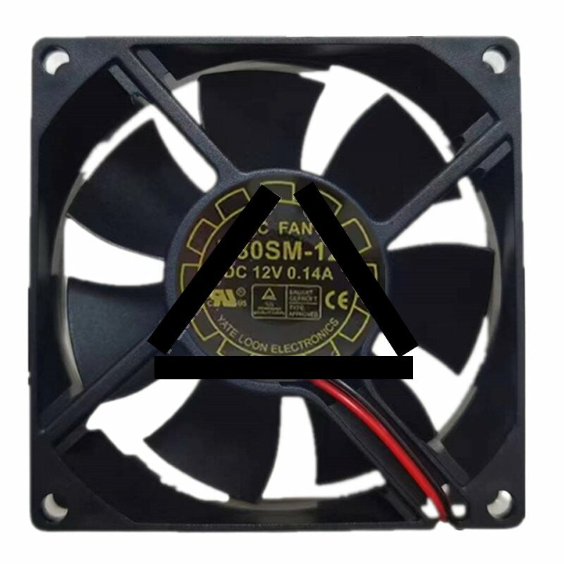 Yate Loon D80SM-12 DC 12V 0.14A 8025 Axial Cooling Fan