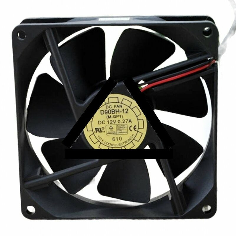 Yate Loon D90BH-12 344-6953 DC 24V 0.27A 2 Wires / 3 Wires / 4 Wires Axial Cooling Fan for SUN U10 ULTRA10