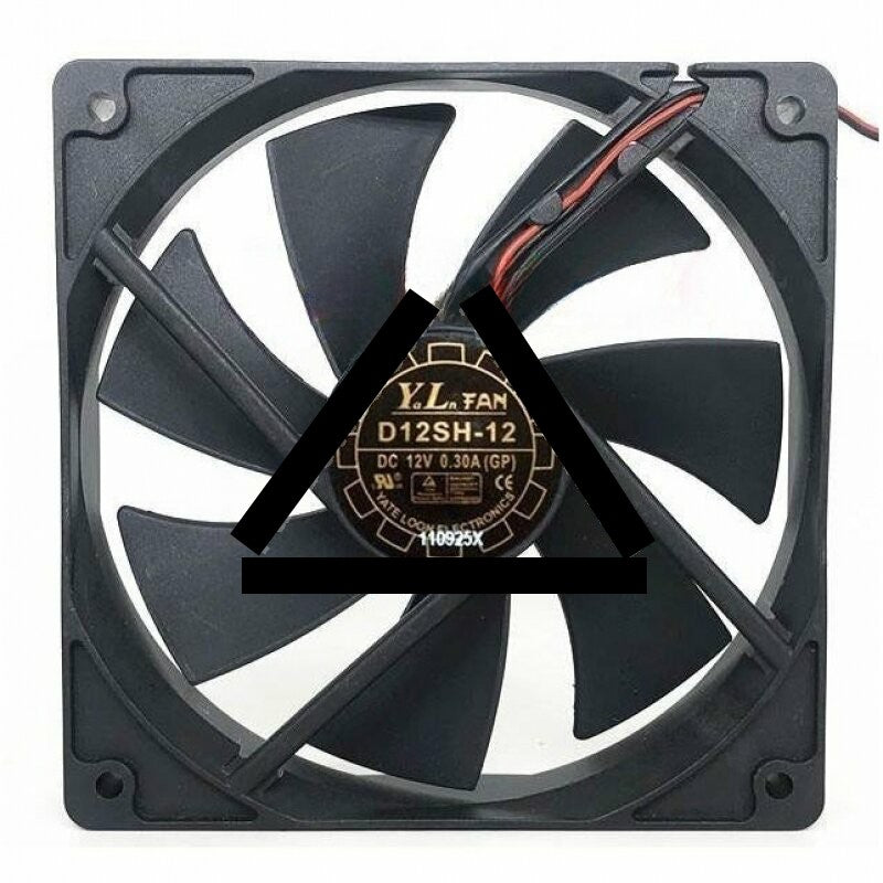Yate Loon Y.L.FAN D12SH-12 DC 12V 0.30A 2 Wires / 3 Wires / 4 Wires Axial Cooling Fan