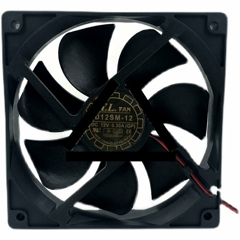 Yate Loon Y.L.FAN D12SM-12 DC 12V 0.30A 2 Wires Axial Cooling Fan
