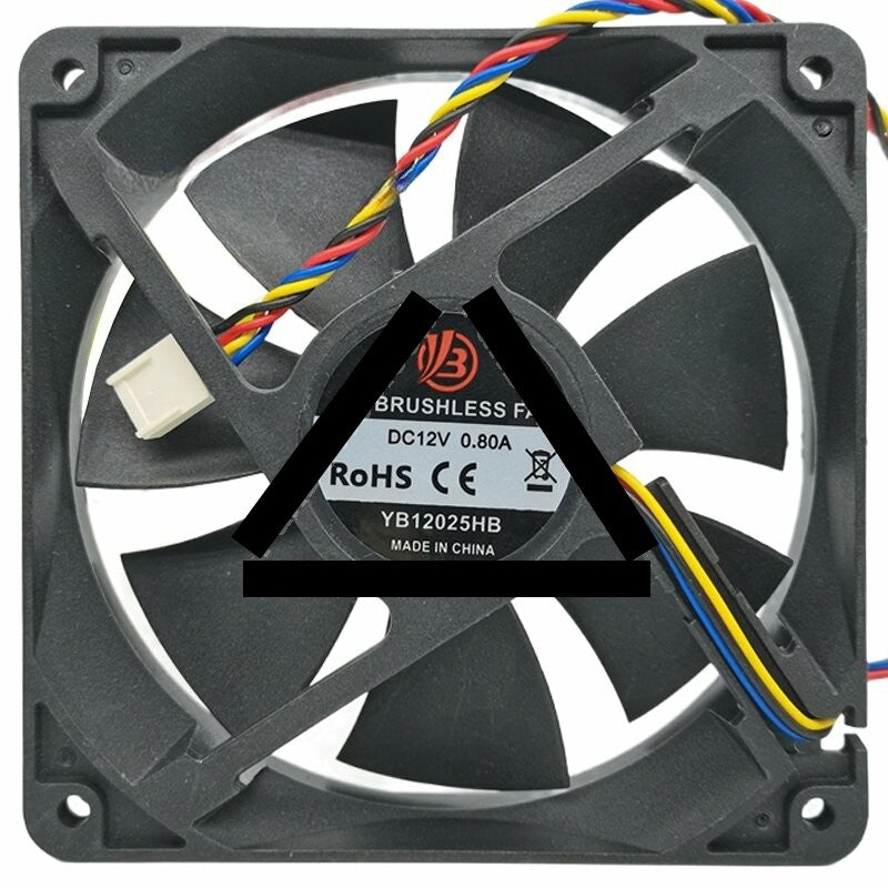 YB YB12025HB 12V 0.80A 2 / 3 / 4 Wires DC Brushless Axial Cooling Fan
