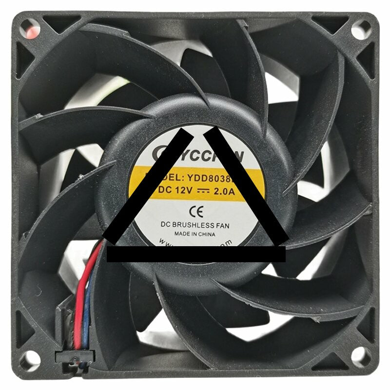 YCCFAN YDD8038B12 12V 2.0A 2 / 3 Wires DC Brushless Axial Cooling Fan