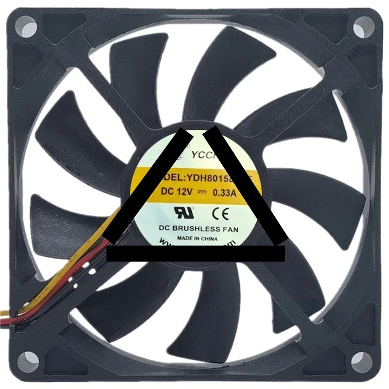 YCCFAN YDH8015B12F 12V 0.33A 2 / 3 Wires Cooling Fan