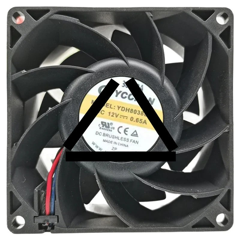 YCCFAN YDH8038B12 12V 0.65A 2 / 3 / 4 Wires Cooling Fan
