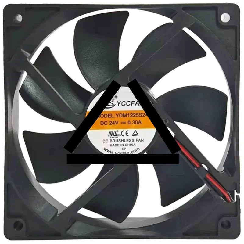 YCCFAN YDM1225S24 24V 0.30A DC Brushless 2 Wires Axial Cooling Fan
