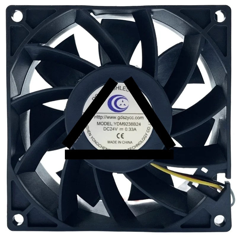YDM YDM9238B24 24V 0.33A 2 / 3 Wires Axial Cooling Fan