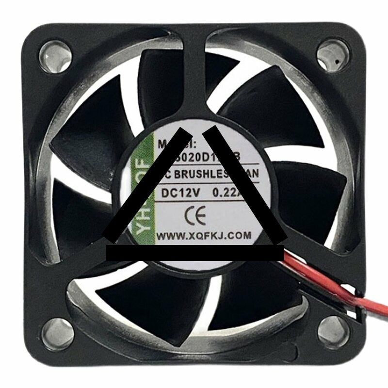 YH-XQF X5020D12UB DC 12V 0.22A 5020 Axial Brushless Cooling Fan