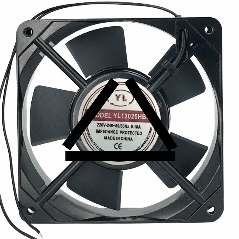 YL YL12025HBL AC 220-240V 0.10A 12025 Axial Cooling Fan