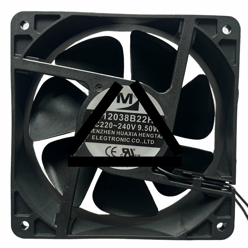 YM AF12038B22HR AC 220-240V 9.50W 12038 Axial Cooling Fan