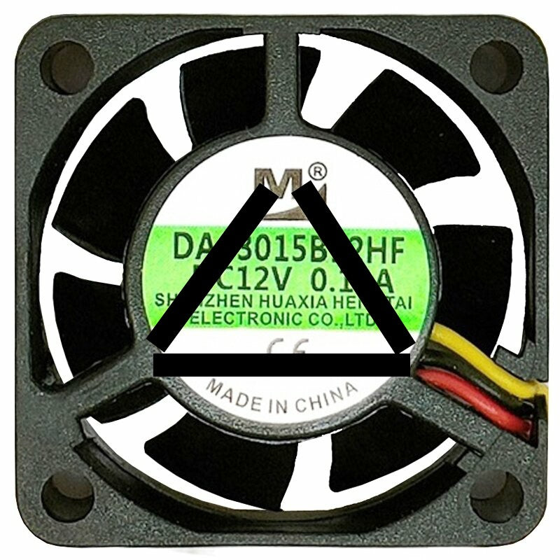 YM DA03015B12HF 12V 0.12A 3 Wires Axial Cooling Fan
