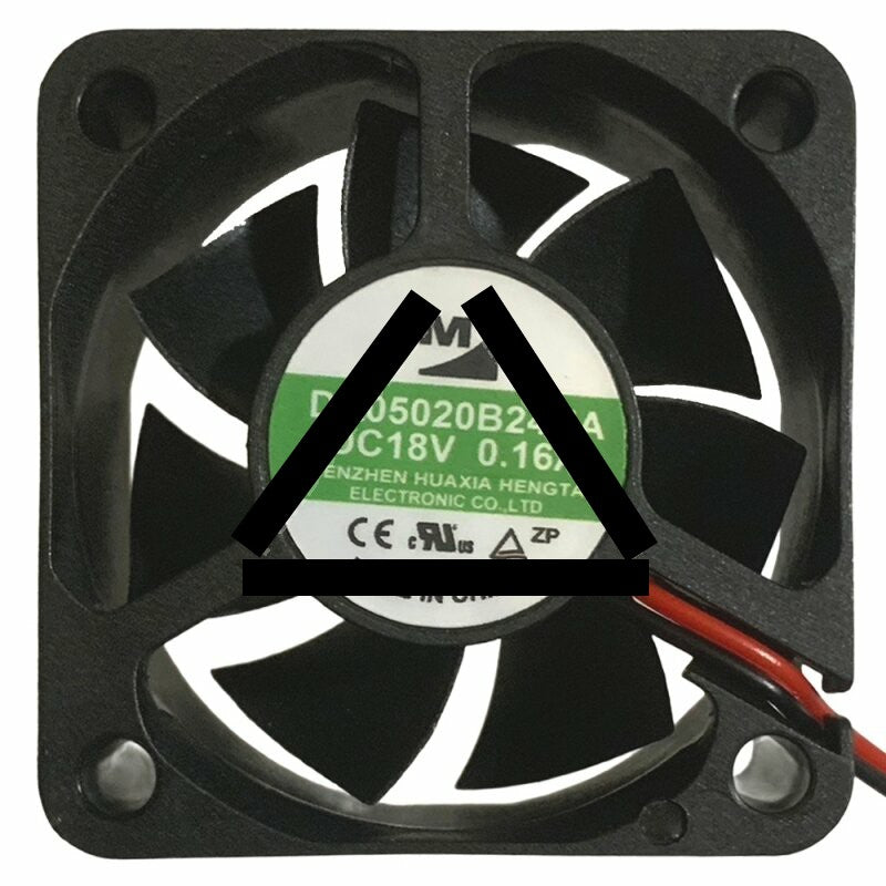YM DA05020B24UA DC 18V 0.16A 2 Wires Axial Cooling Fan