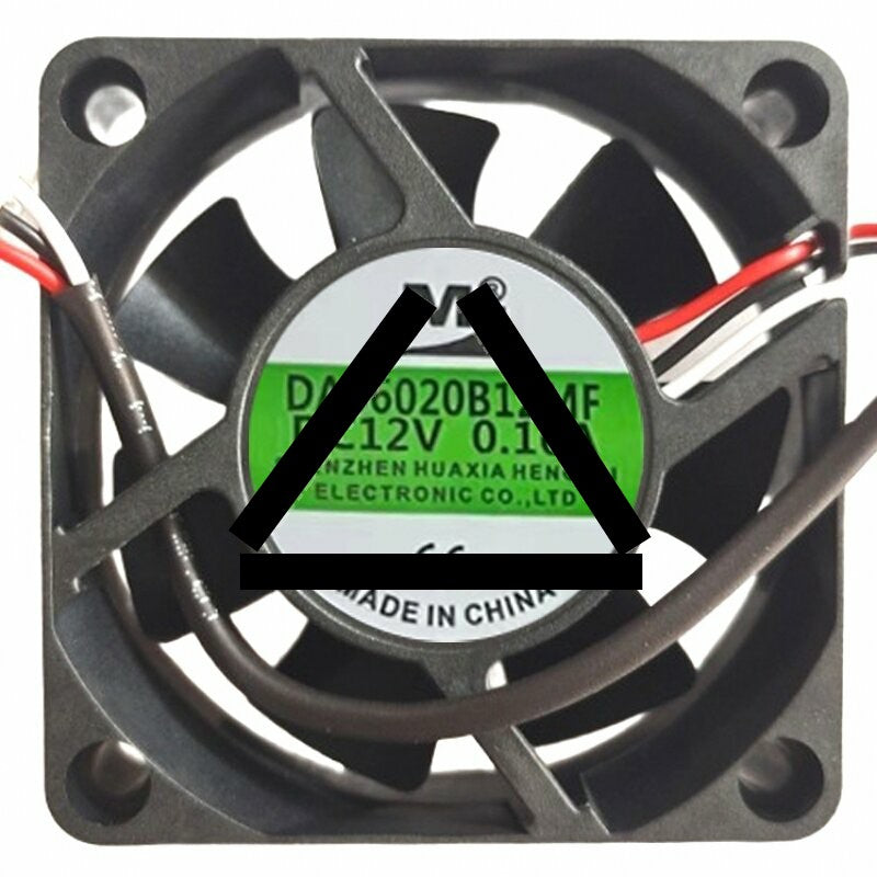 YM DA06020B12MF DC 12V 0.16A 2 Wires / 3 Wires Axial Cooling Fan