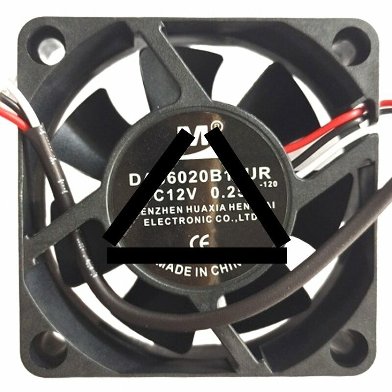 YM DA06020B12UR DC 12V 0.25A 2 Wires / 3 Wires Axial Cooling Fan