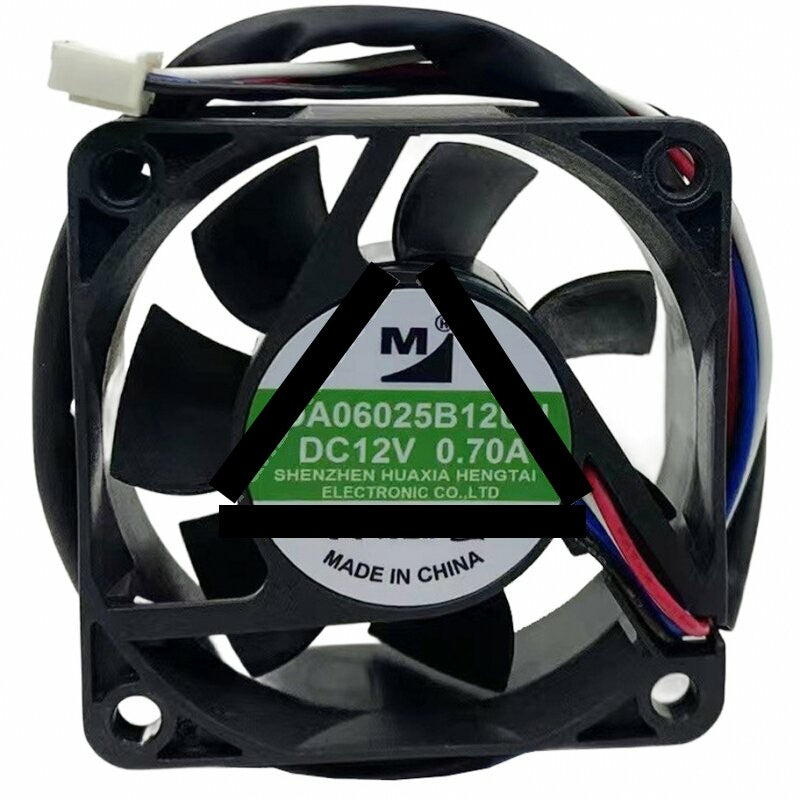 YM DA06025B12UH DC 12V 0.70A 2 Wires / 3 Wires / 4 Wires Axial Cooling Fan